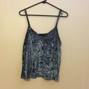 Blue Velvet Forever 21 Tank Top